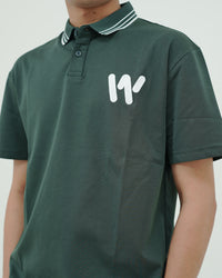 Minimal Logo Polo T-Shirt – Dark Green Classic Fit