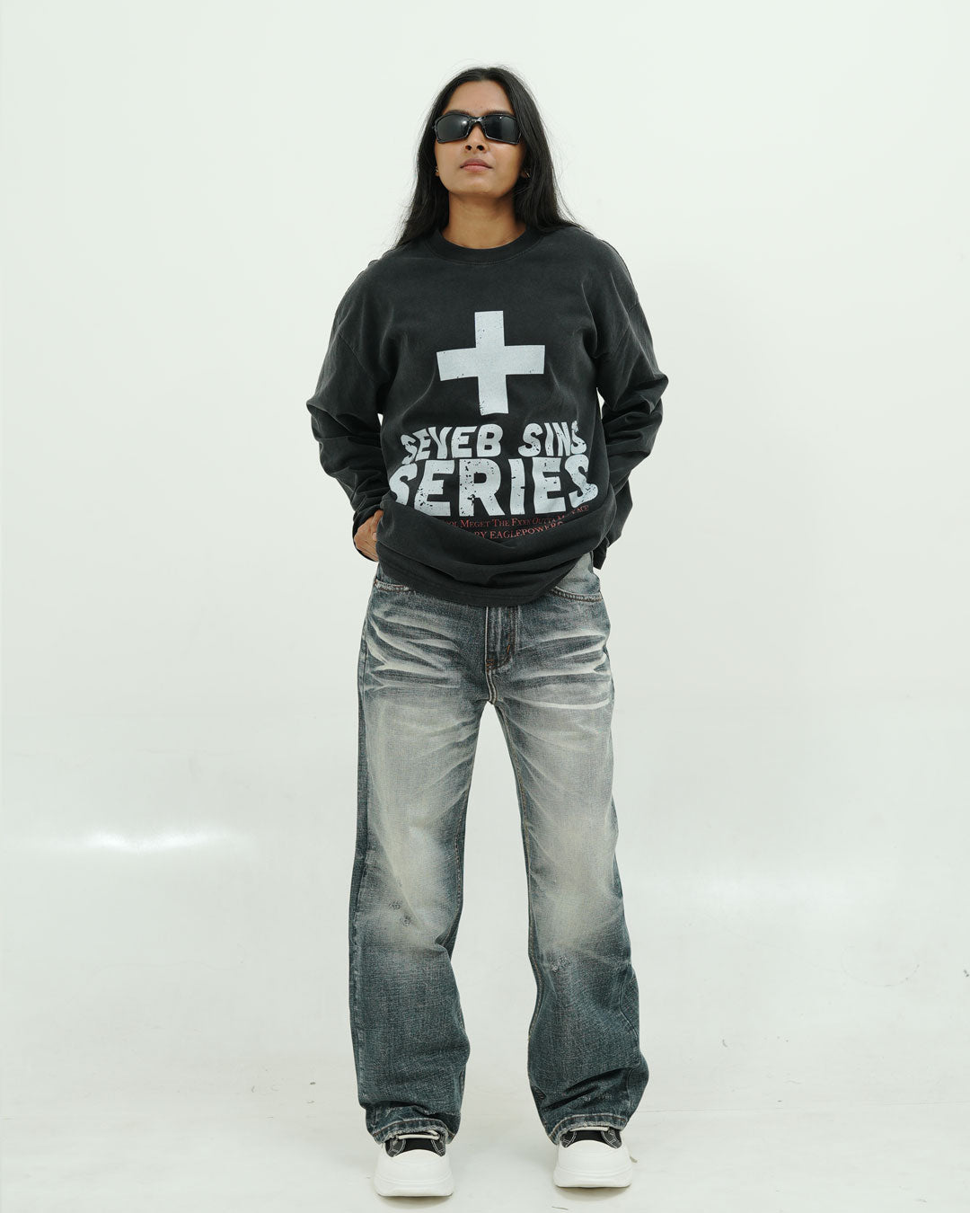 FULL SLEEVE  BLACK T SHIRT 002