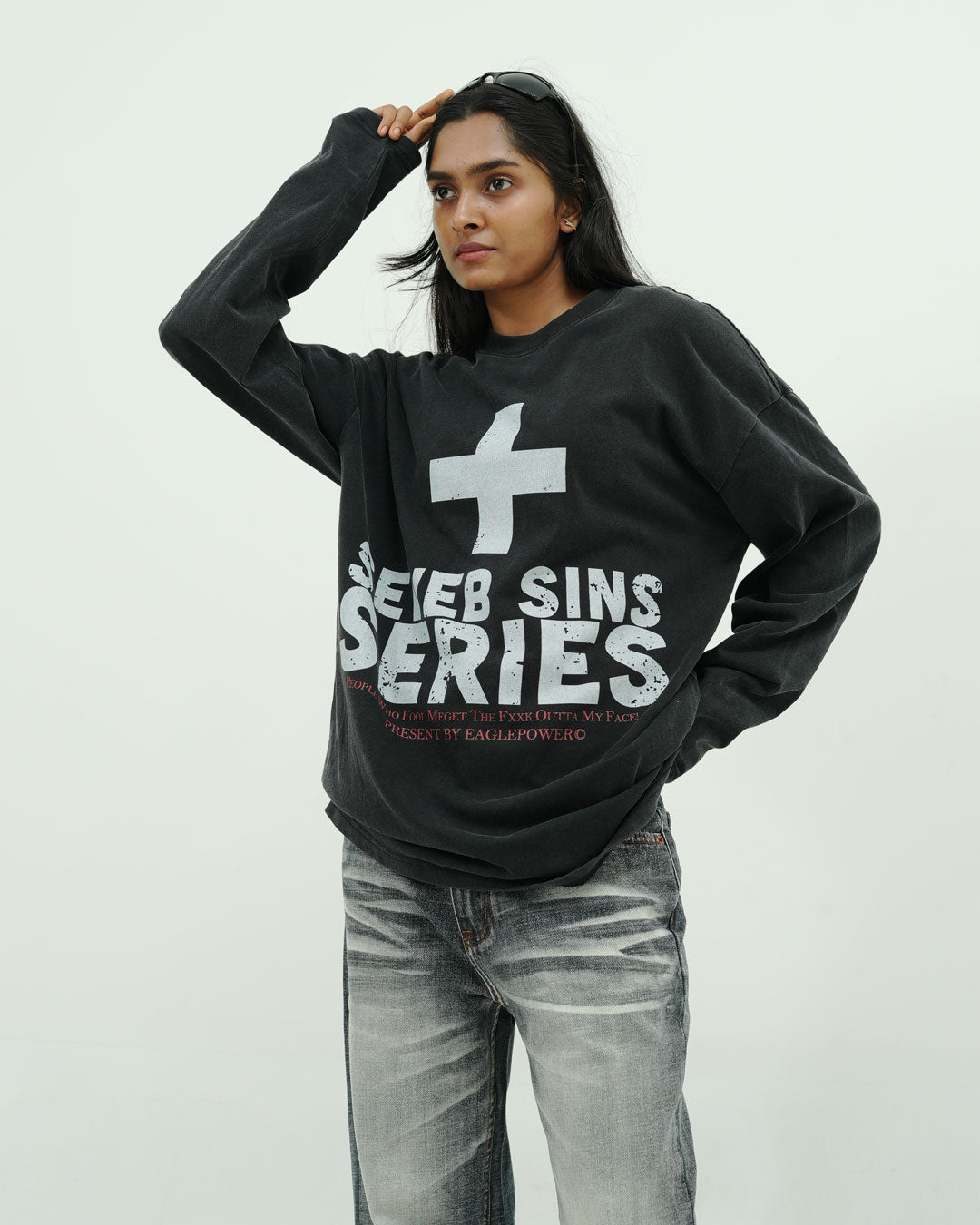FULL SLEEVE  BLACK T SHIRT 002