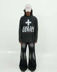 FULL SLEEVE  BLACK T SHIRT 002