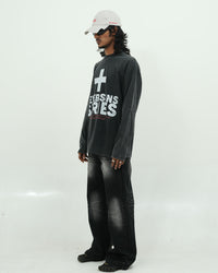 FULL SLEEVE  BLACK T SHIRT 002