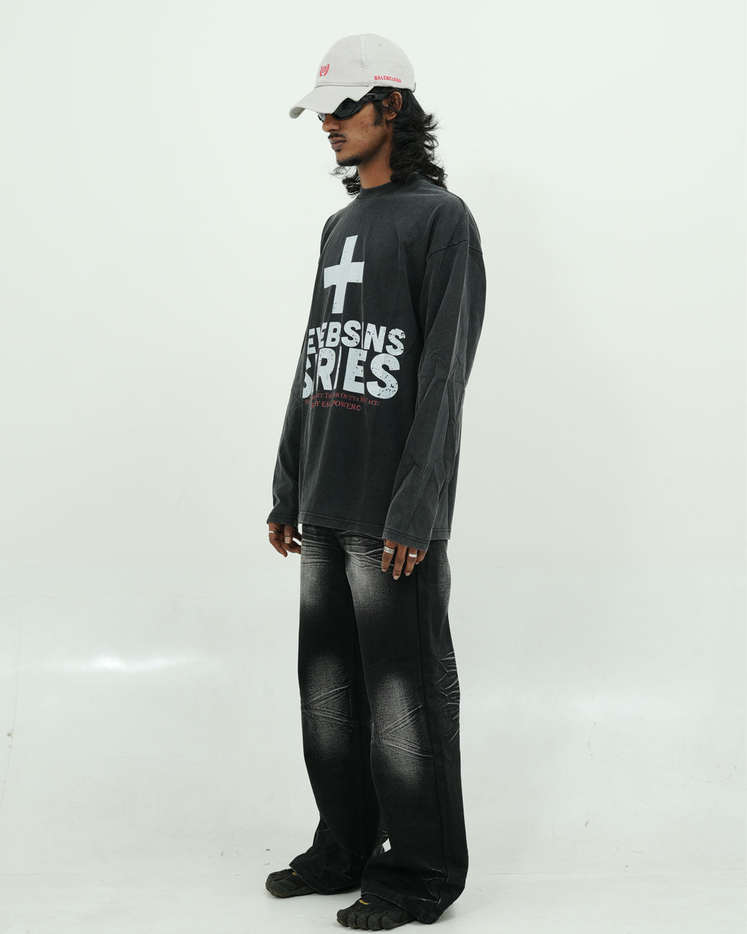 FULL SLEEVE  BLACK T SHIRT 002