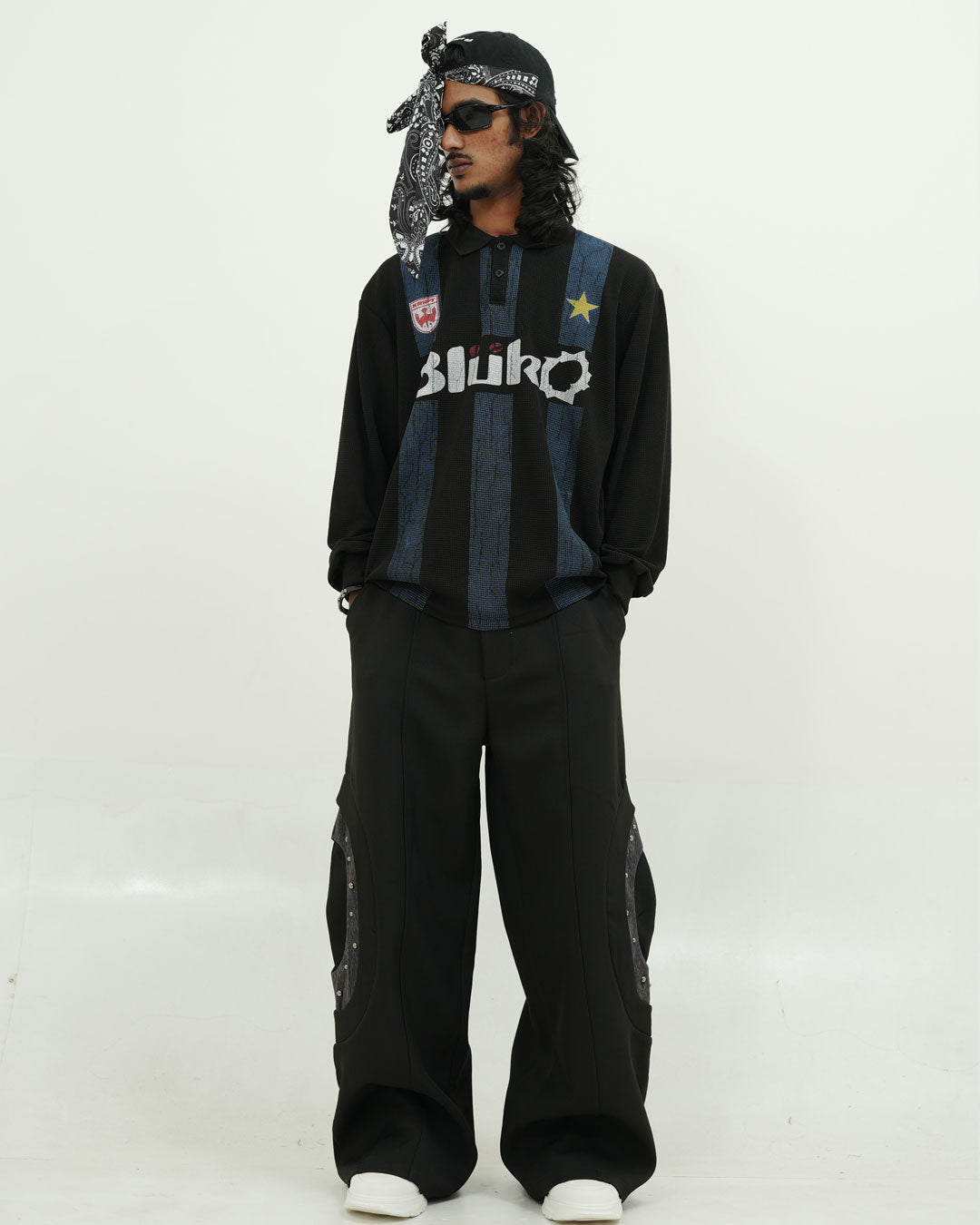 FULL SLEEVE BLACK POLO 007